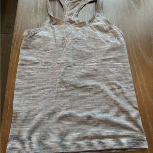Lululemon Gray and Blue Women's Tank Top